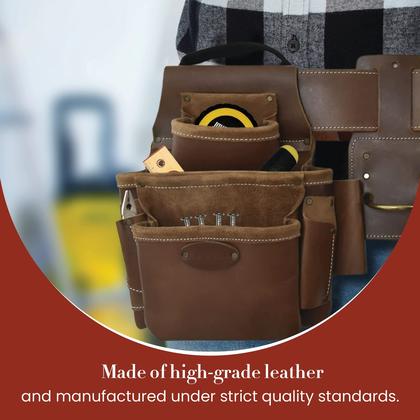 Imagem de Conjunto de cintos de ferramentas Style n Craft Leather Framer's para homens