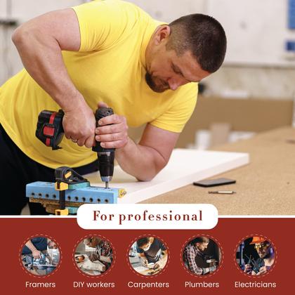 Imagem de Conjunto de cintos de ferramentas Style n Craft Leather Framer's para homens