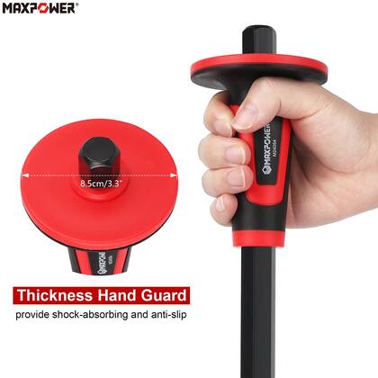 Imagem de Conjunto de cinzéis de alvenaria MAXPOWER 3PCS Point Chisel Flat Chisel