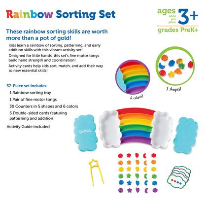 Conjunto de classificação Learning Resources Rainbow 37 Pieces Age 3+ Imagem de Conjunto de classificação Learning Resources Rainbow 37 Pieces Age 3+