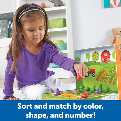 Imagem de Conjunto de Classificação Veggie Farm Learning Resources - 46 Peças (3+)