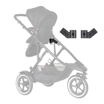 Imagem de Conjunto de clipes de carrinho de bebê para Phil&teds Inline Double Kit e Snug Carry Cot