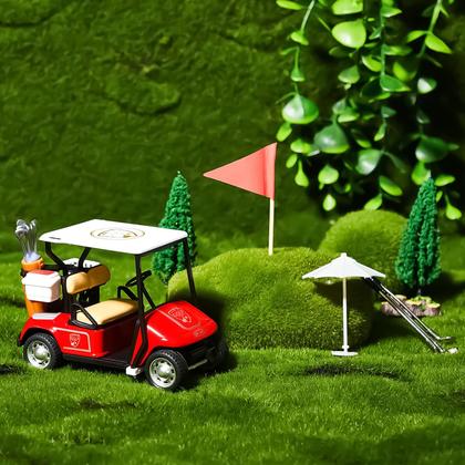 Imagem de Conjunto de cobertura de bolo de golfe Leitee de 21 peças com carrinho e bandeiras