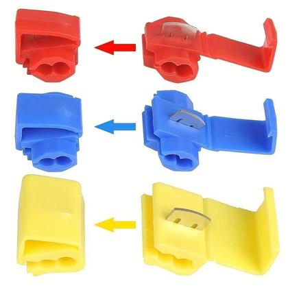 Imagem de Conjunto De Conectores Rápidos Vermelhos, Amarelos E Azuis 30 50 100 60 120 Peças Para Várias