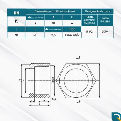 Imagem de Conjunto de Conexão 1/2" Latão