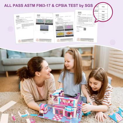 Imagem de Conjunto de construção BRICK STORY Dream Girls Friends Shopping Mall 808 unidades