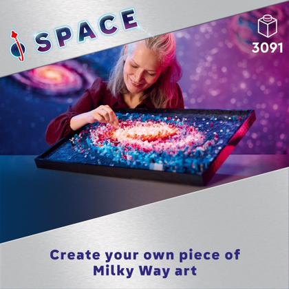 Imagem de Conjunto de construção LEGO Art The Milky Way Galaxy Wall Art Décor