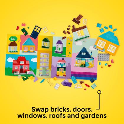 Imagem de Conjunto de construção LEGO Classic Creative Houses 11035 para crianças