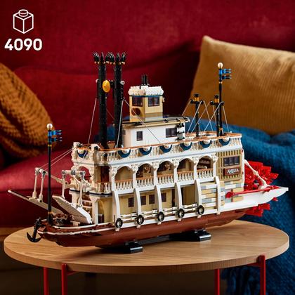Imagem de Conjunto de construção LEGO Ideas River Steamboat 21356 Adultos 18+