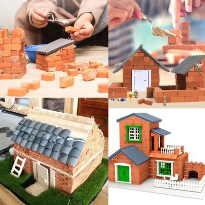 Imagem de Conjunto de construção modelo Cayway 100 Mini Red Roof Tiles 18 mm