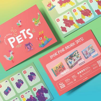 Imagem de Conjunto de construção PLUS PLUS Learn to Build Pets 275 peças