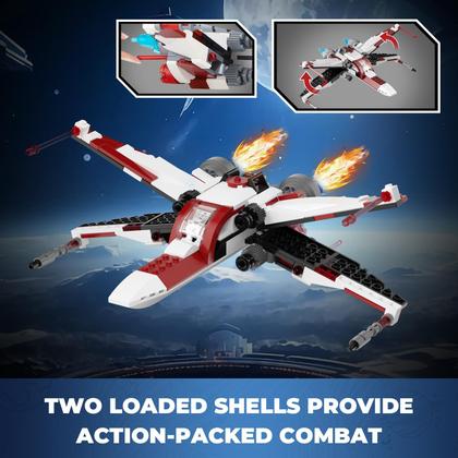 Imagem de Conjunto de construção QLT 3 em 1 Space Wars Space Wing Fighter de 6 anos ou mais