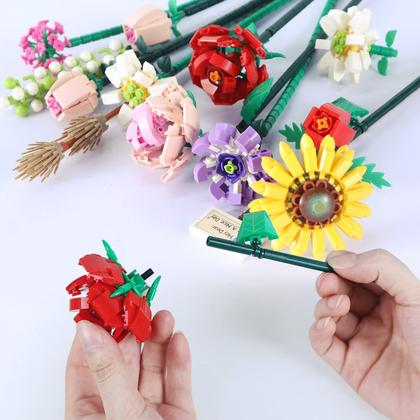 Imagem de Conjunto de construção QLT Mini Bricks Flower Bouquet 547 peças