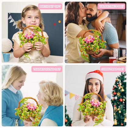 Imagem de Conjunto de construção SATHIBI Flower Bouquet com luz LED 691 unidades