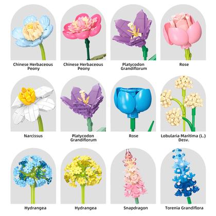 Conjunto de construção SUNHABI Flower Bouquet com LEGO Flowers