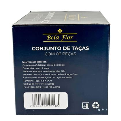 Imagem de Conjunto de Copos 340ml Com 6 Peças