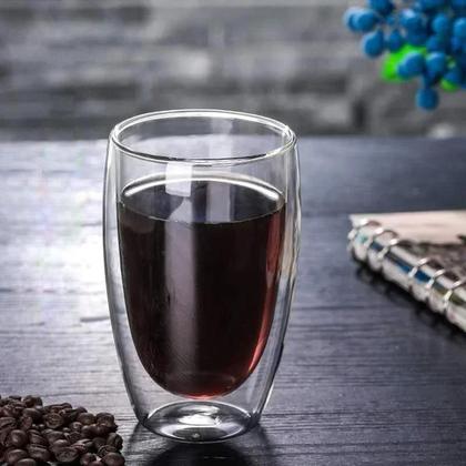 Imagem de Conjunto De Copos De Vidro Duplo Resistente Ao Calor Para Café, Whisky, Chá, Coquetel, Vodka E Vinho