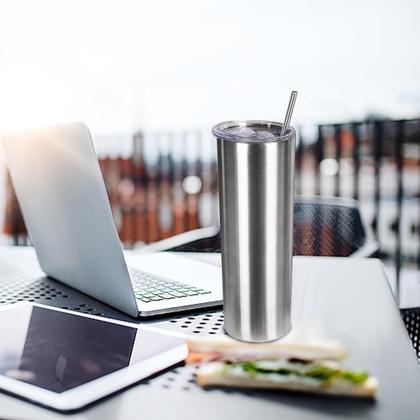 Imagem de Conjunto de copos FristChoice Skinny 590 ml em aço inoxidável prateado/8