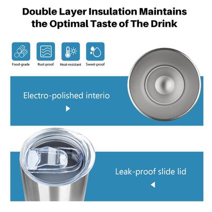 Imagem de Conjunto de copos FristChoice Skinny 590 ml em aço inoxidável prateado/8