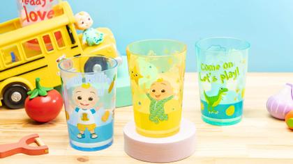 Imagem de Conjunto de copos Nesting Zak Designs CocoMelon Kids, 430 ml, pacote com 4