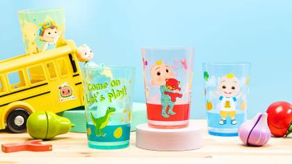Imagem de Conjunto de copos Nesting Zak Designs CocoMelon Kids, 430 ml, pacote com 4