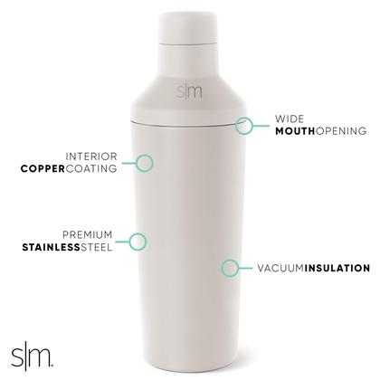 Imagem de Conjunto de Coqueteleiras Simple Modern Boston 600ml em Aço Inoxidável