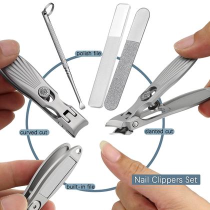 Imagem de Conjunto de cortadores de unhas VOGARB curvado e inclinado para unhas grossas