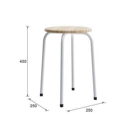 Imagem de Conjunto de Cozinha Mesa Dobrável Asti 100 Narita e 4 Banquetas Redondas