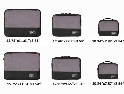 Conjunto de Cubos de Embalagem e Organizadores de Viagem Vallilan - Pretos Imagem de Conjunto de Cubos de Embalagem e Organizadores de Viagem Vallilan - Pretos