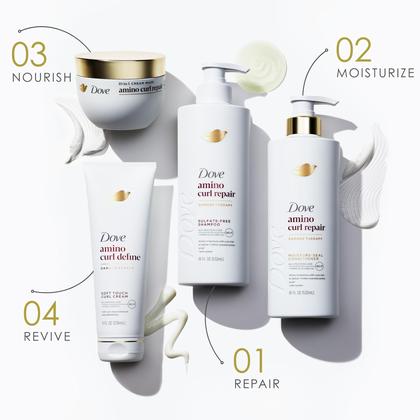 Imagem de Conjunto de cuidados com o cabelo Dove Amino Curl Regimen, shampoo e condicionador