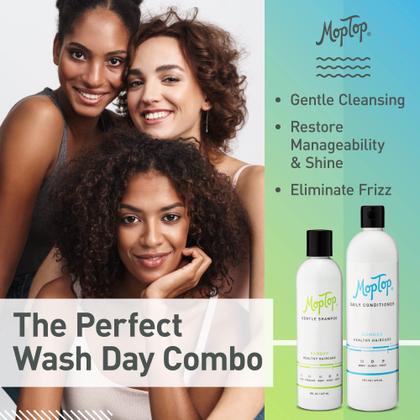 Imagem de Conjunto de cuidados com o cabelo MopTop Gentle Shampoo + Condicionador Diário