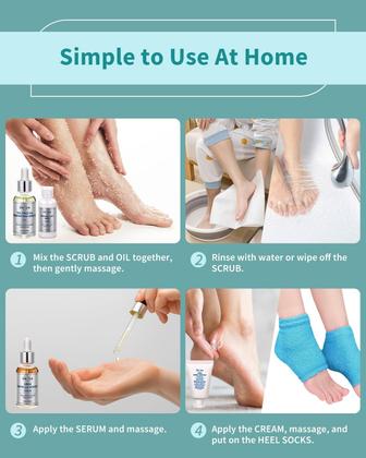 Imagem de Conjunto de cuidados pessoais VTS para cuidados com pés e mãos com óleo de melaleuca