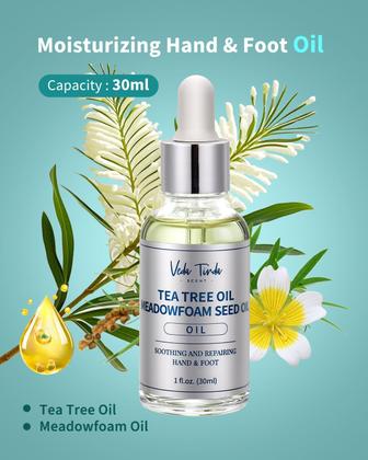 Imagem de Conjunto de cuidados pessoais VTS para cuidados com pés e mãos com óleo de melaleuca