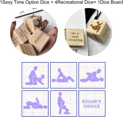 Imagem de Conjunto de dados Date Night Thyggzjbs Funny Reutilizable Couple Dice