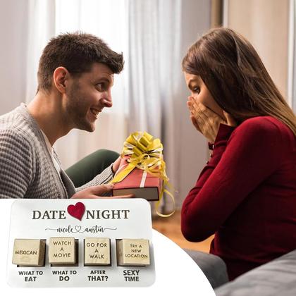 Imagem de Conjunto de dados Date Night Thyggzjbs Funny Reutilizable Couple Dice
