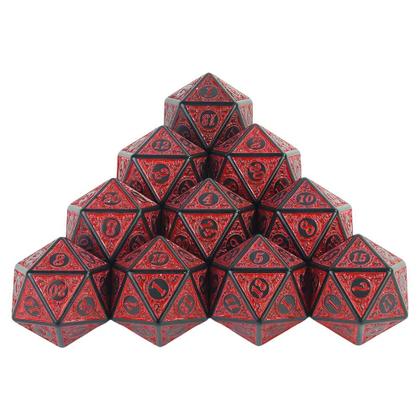 Imagem de Conjunto De Dados Poliedricos D20 De 20 Lados 10PCS Para Jogos De Mesa DND RPG
