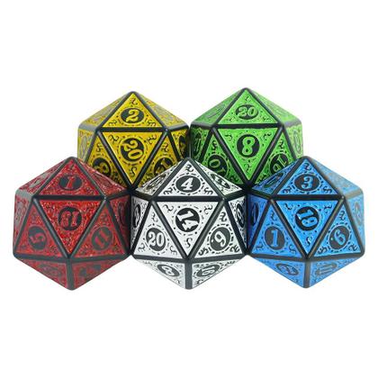 Imagem de Conjunto De Dados Poliedricos D20 De 20 Lados 10PCS Para Jogos De Mesa DND RPG