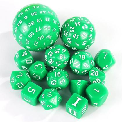 Imagem de Conjunto De Dados Poliedricos De 15 Peças Em 6 Cores D3-D100 Para Acessórios De Jogos De Tabuleiro