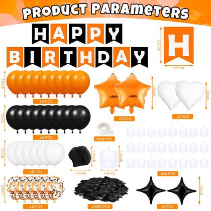 Imagem de Conjunto de decoração de balão de aniversário de Halloween Woosytoo 18 cm