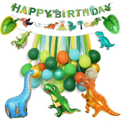 Imagem de Conjunto de Decorações de Festa de Aniversário Dinossauro Ouddy para Meninos