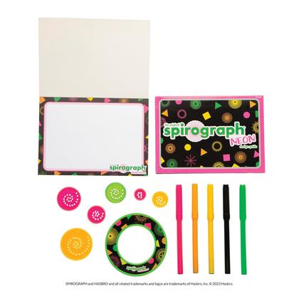 Imagem de Conjunto de desenho Spirograph Neon com marcadores de néon para crianças com mais de 8 anos