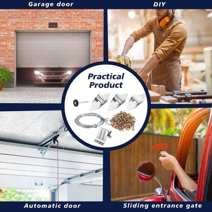 Imagem de Conjunto de dobradiças para rolos de porta de garagem Lounsweer 117 unidades de nylon