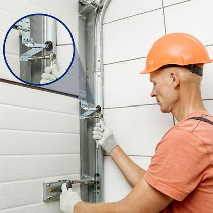 Imagem de Conjunto de dobradiças para rolos de porta de garagem Lounsweer 117 unidades de nylon