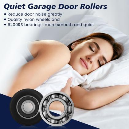 Imagem de Conjunto de dobradiças para rolos de porta de garagem Lounsweer 117 unidades de nylon