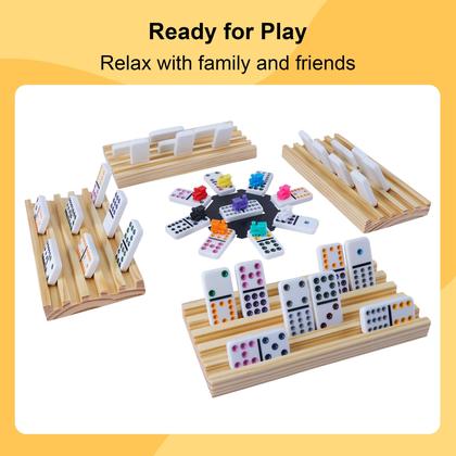 Imagem de Conjunto de Dominó Mexican Train Gonoelec Double 12 para Adultos