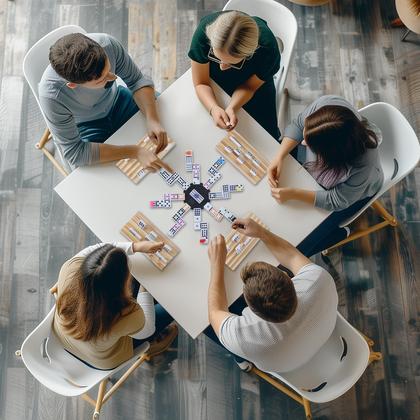 Imagem de Conjunto de Dominó Mexican Train Gonoelec Double 12 para Adultos