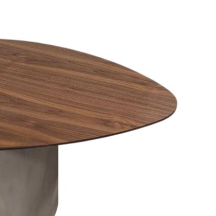 Imagem de Conjunto de duas Mesas de Centro Orgânica 80 cm Mármore e Mdf