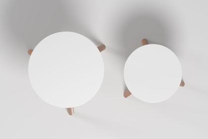 Imagem de Conjunto de Duas Mesas Off White Tabriz