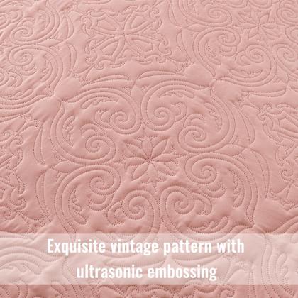 Imagem de Conjunto de edredões Exclusivo Mezcla King Size com 2 fronhas rosa