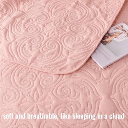 Imagem de Conjunto de edredões Exclusivo Mezcla King Size com 2 fronhas rosa